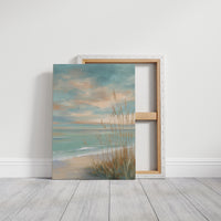 Coastal Grasses Meet Pastel Skies