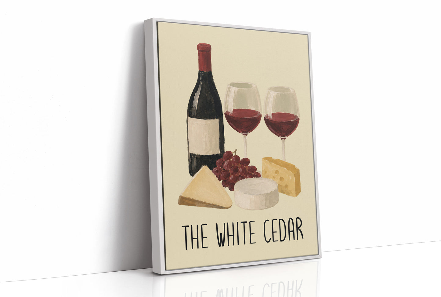 Wine & Cheese, Painted