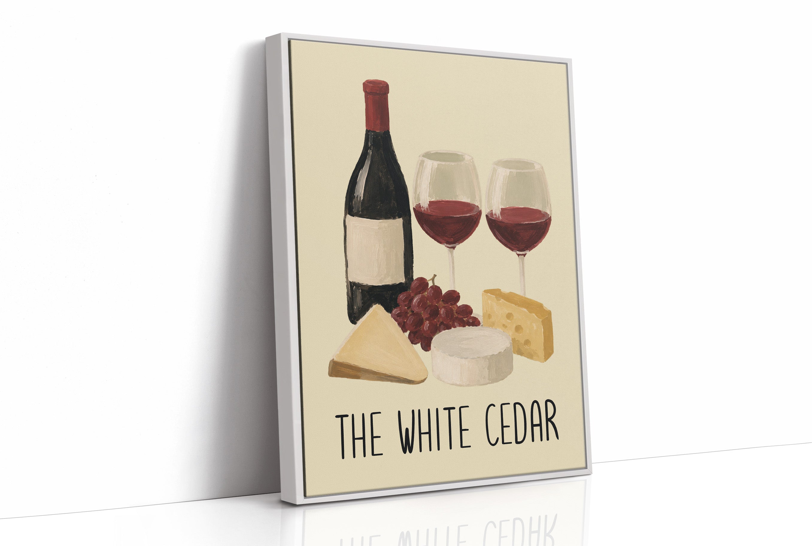 Wine & Cheese, Painted