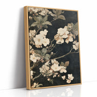 Midnight Blossoms: Ivory & Shadow