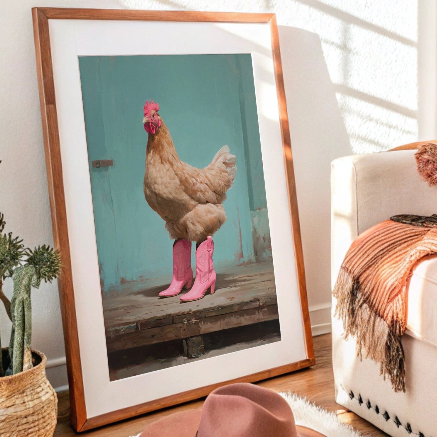 Cowgirl Chicken Struts Pink Boots – Kooly