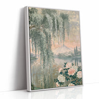 Willow Peony Chinoiserie Landscape
