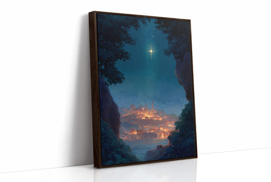 Celestial Guardian Illuminates Ancient Haven