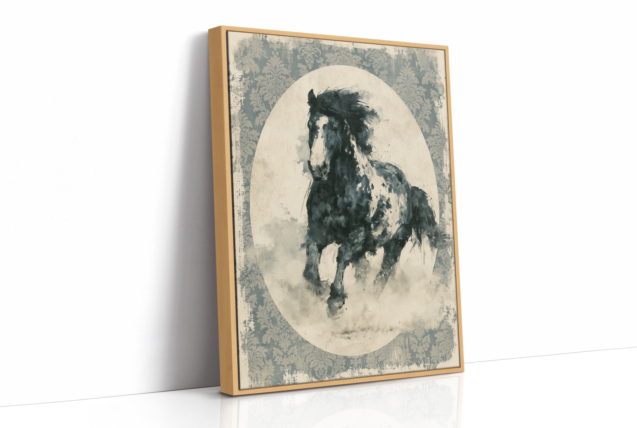Portrait of a Wind-Torn Stallion