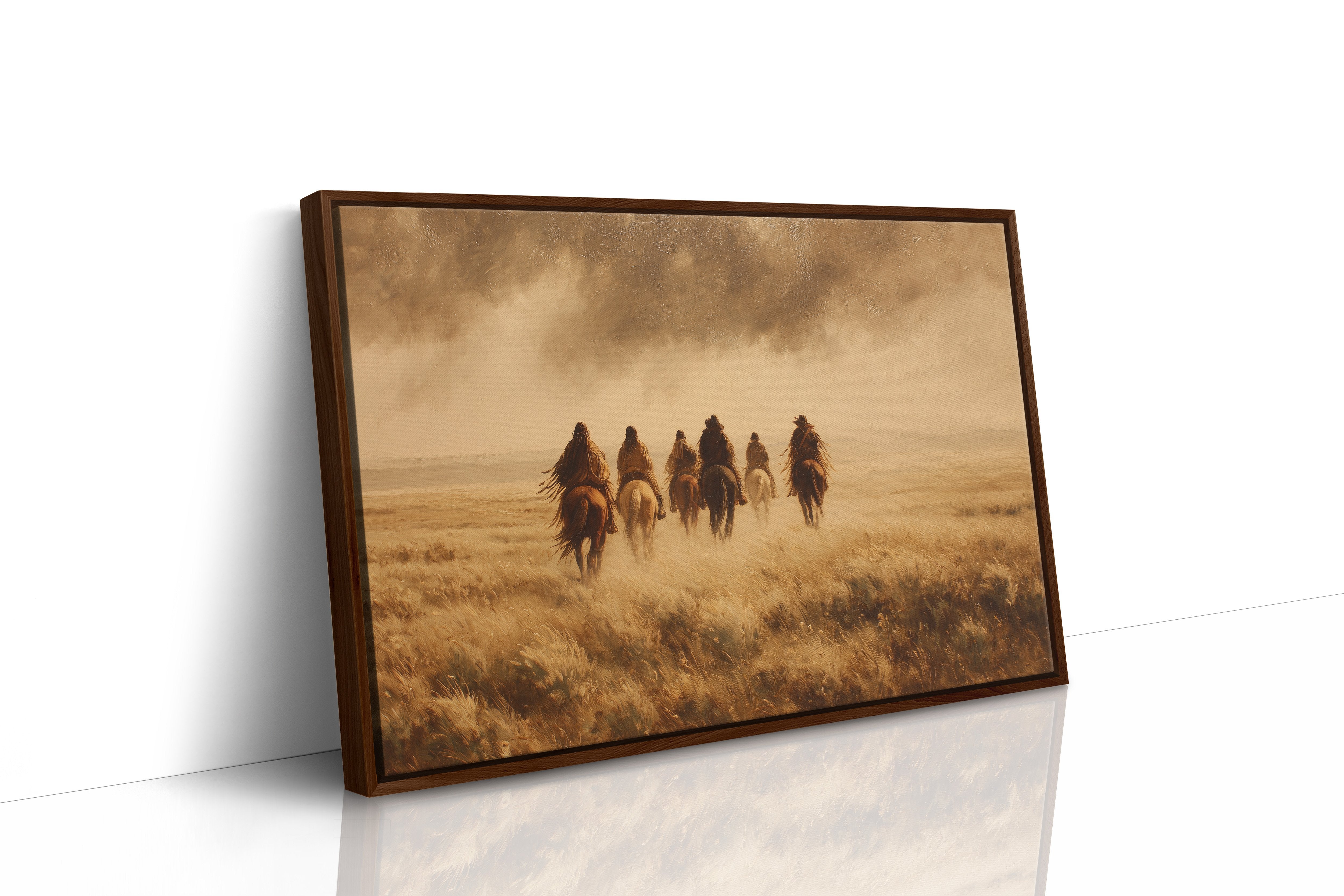 Riders Beneath Amber Skies