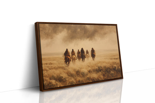 Riders Beneath Amber Skies