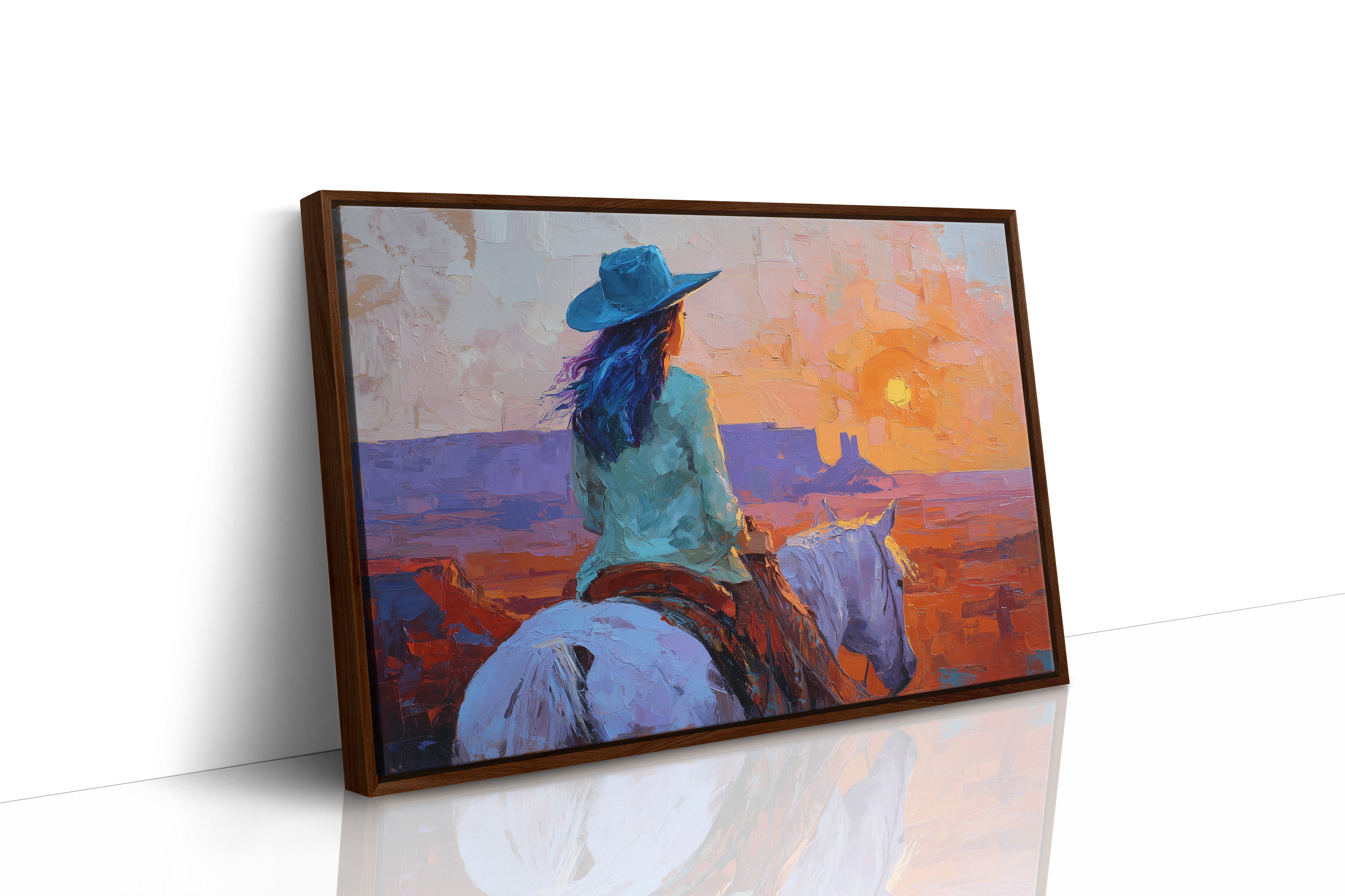 Wild Horses Chase Desert Sunsets