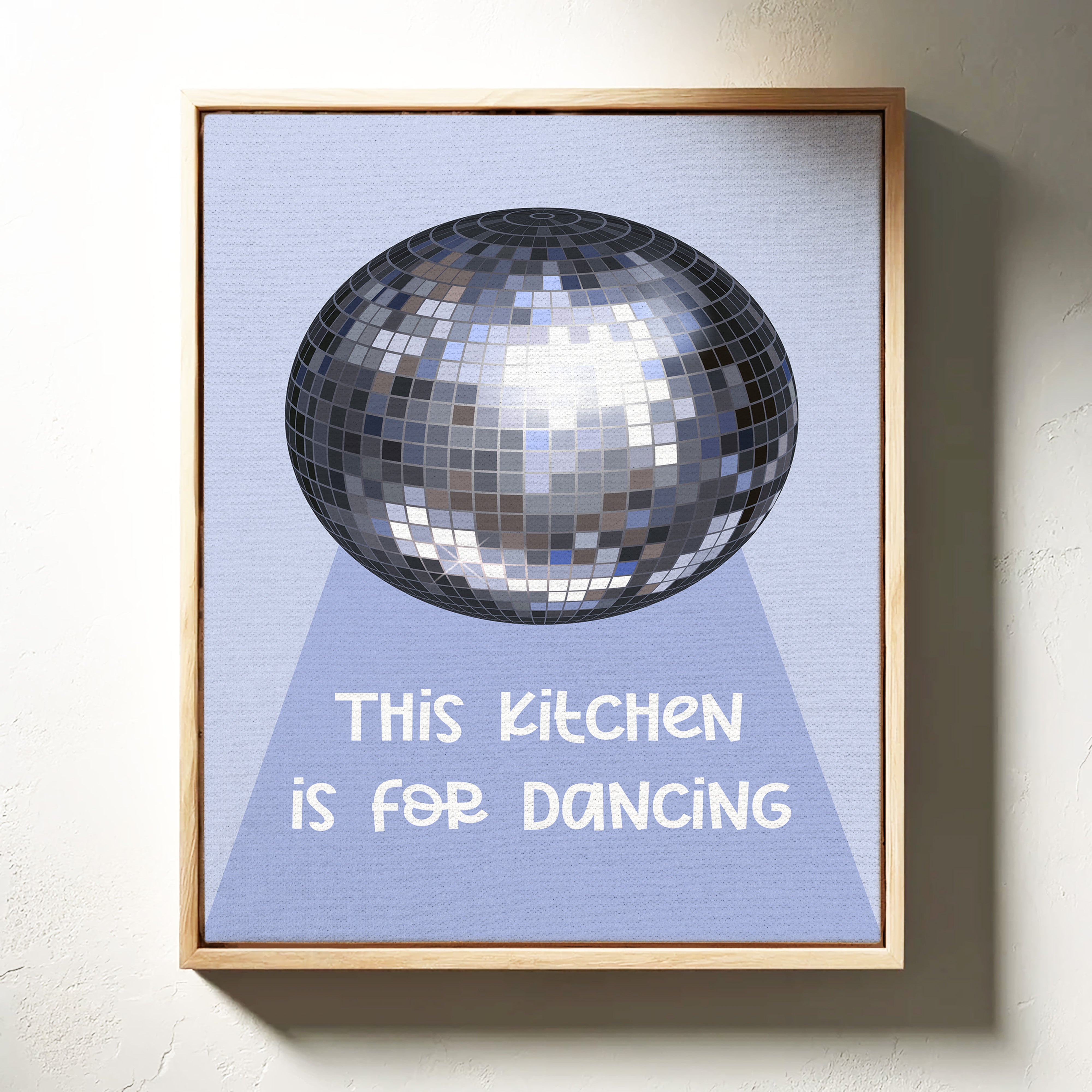 Moonlight Spins Through Kitchen Windows