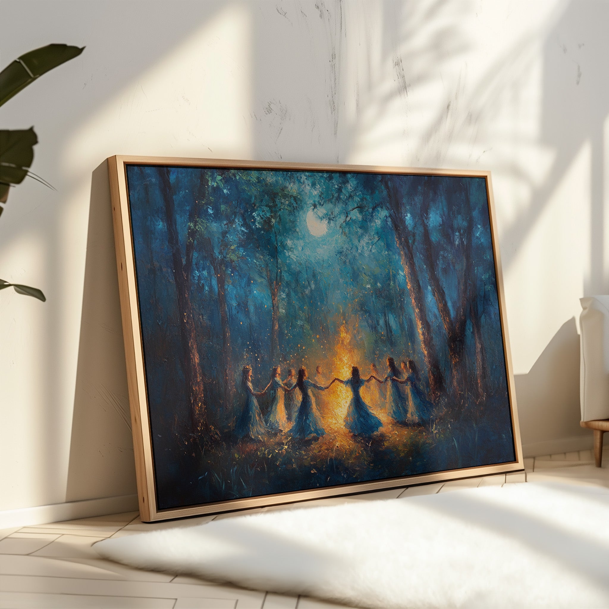Moonlit Dance In Ancient Woods
