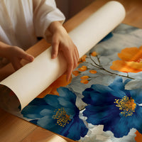Navy Meets Orange at Full Bloom