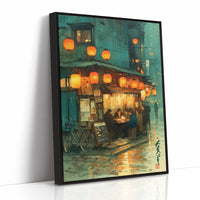 Lanterns Light The Rainy Street