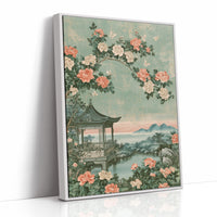 Pagoda Garden Chinoiserie Scene