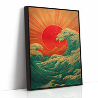 Ocean Waves Chase Rising Sun