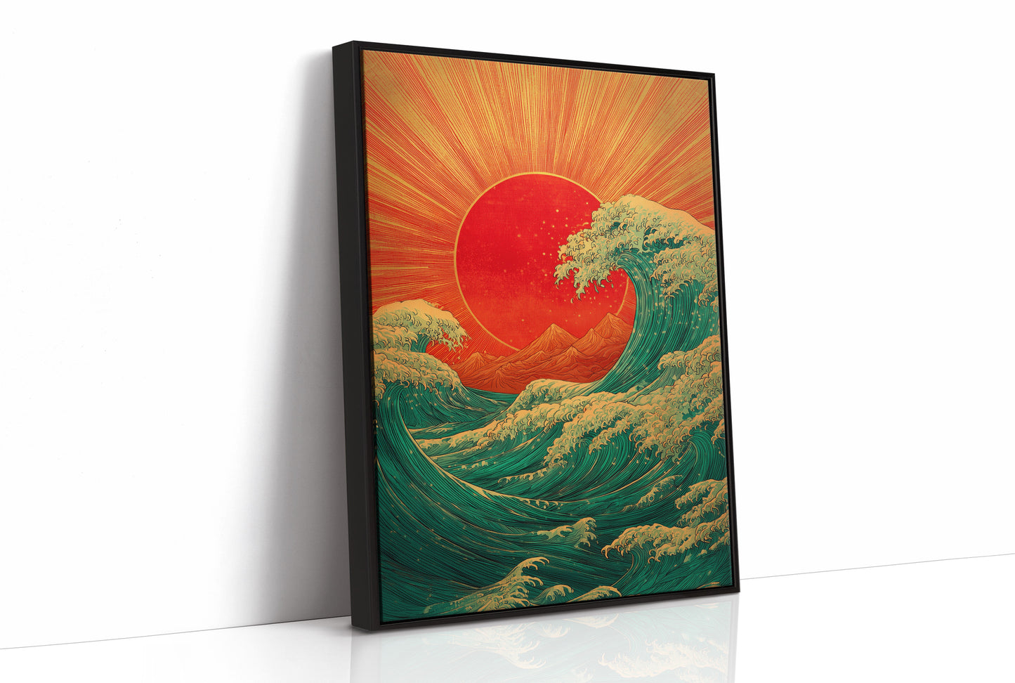 Ocean Waves Chase Rising Sun