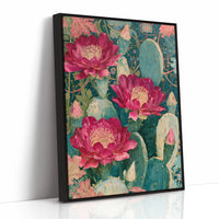 Magenta Cactus Bloom Tapestry