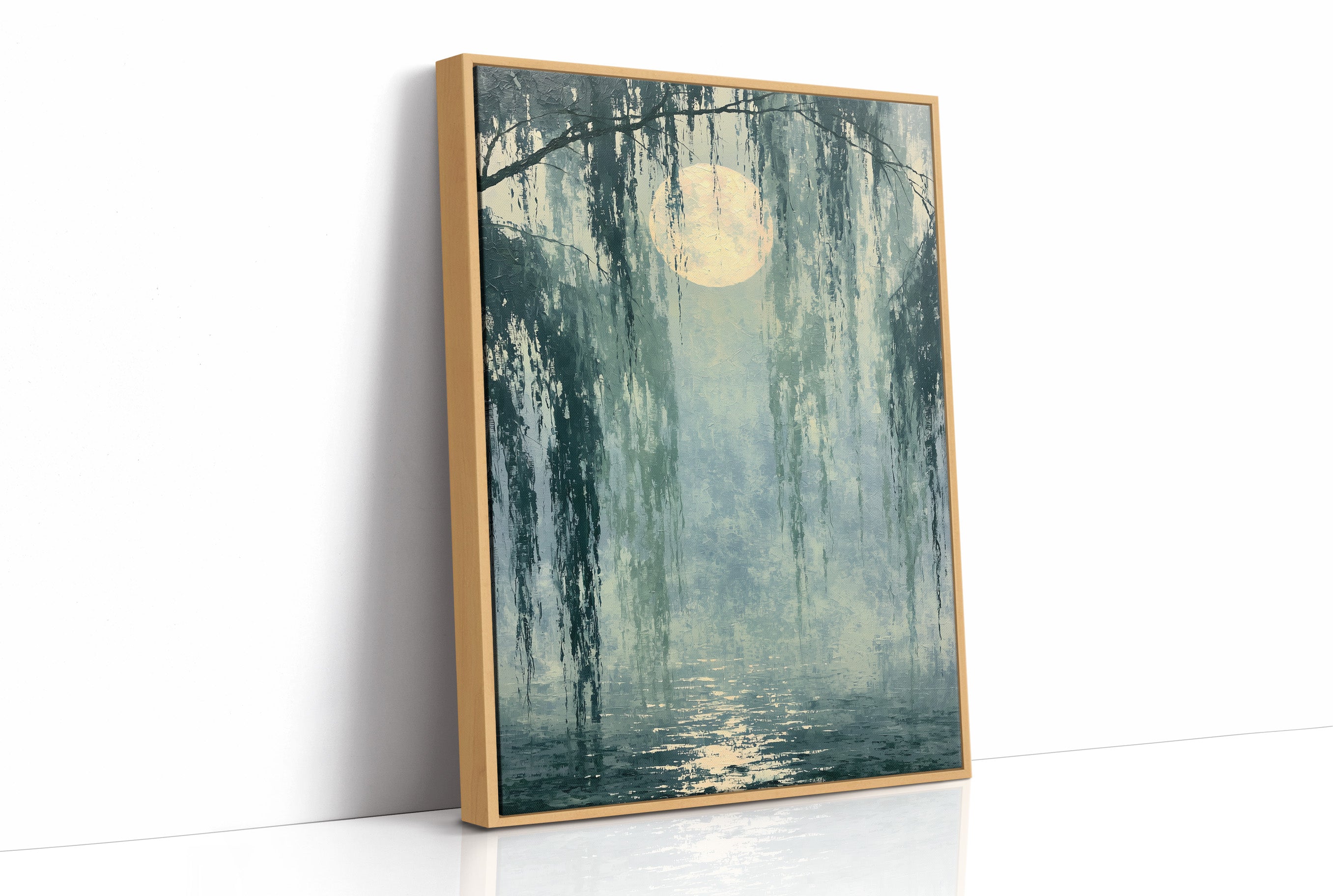 Moonrise Through the Moss Curtain