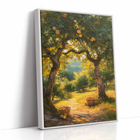 Orchard Path In Golden Hour