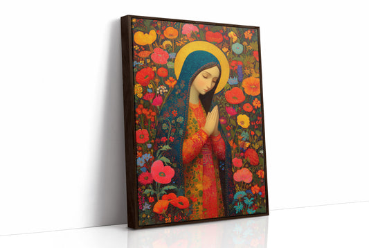 Poppy Garden Prayer in Vibrant Devotion