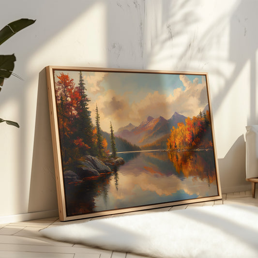 Autumn Peaks Mirror Mountain Dreams
