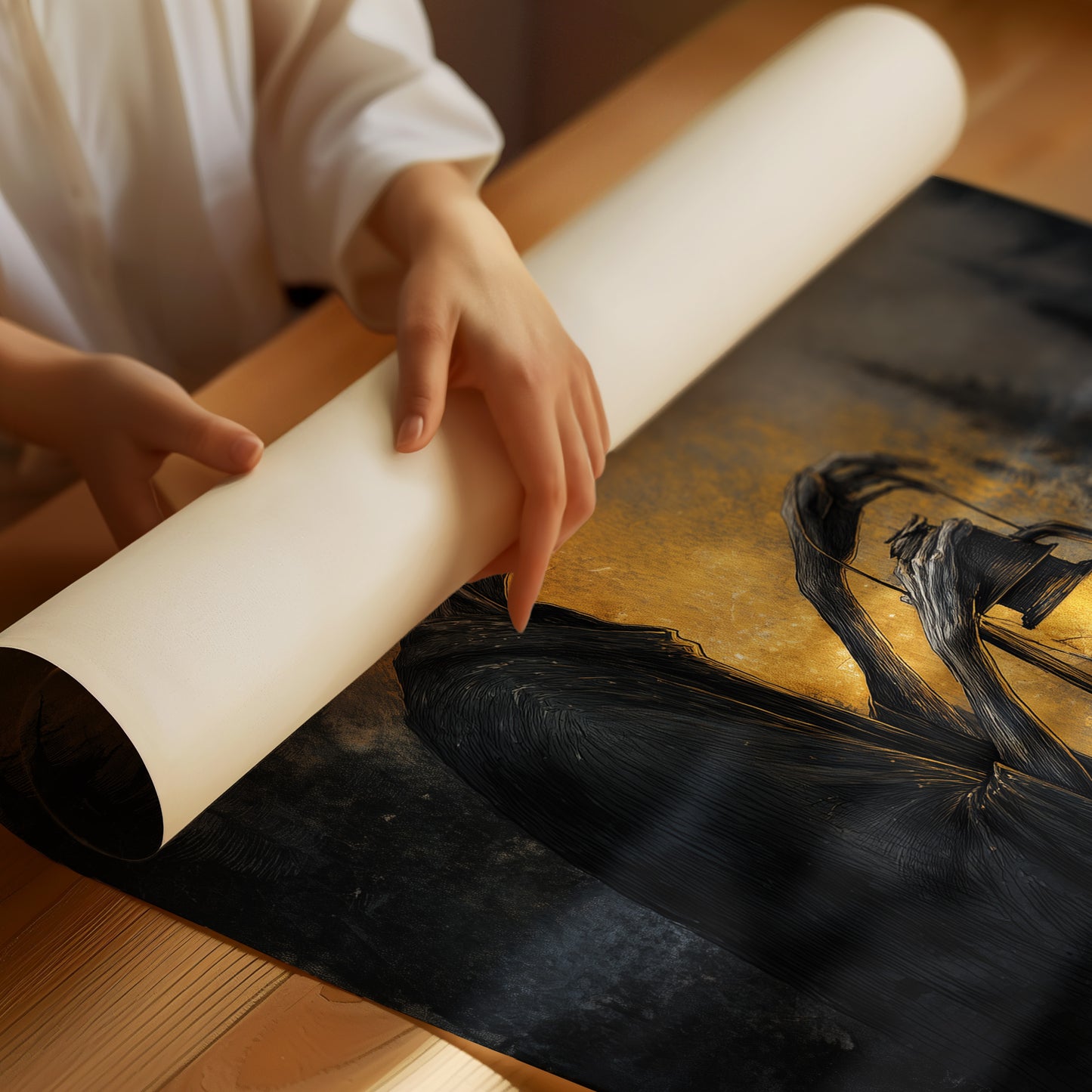 Ancient Light Guides Forest Path