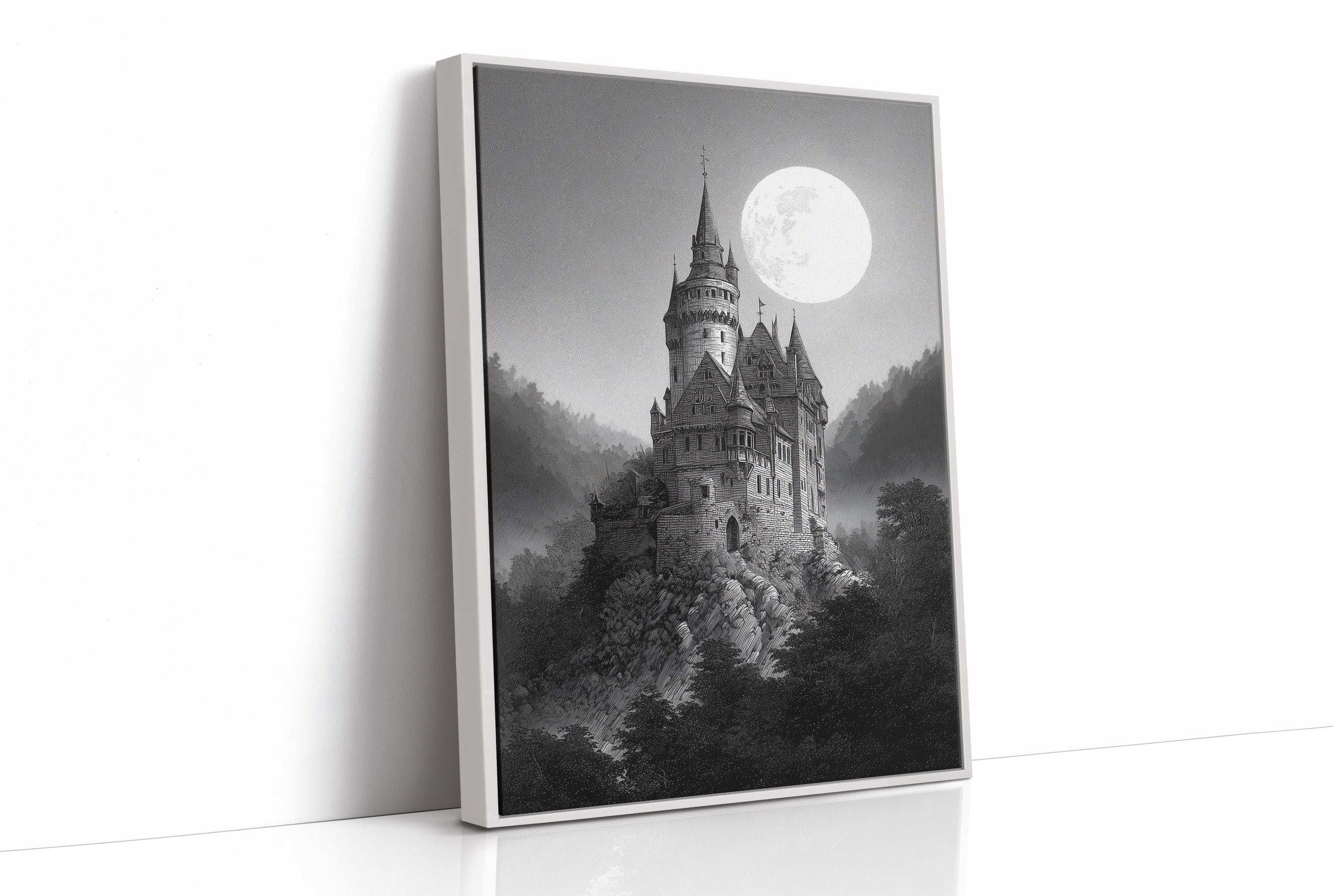 Castle Beneath Midnight's Glow