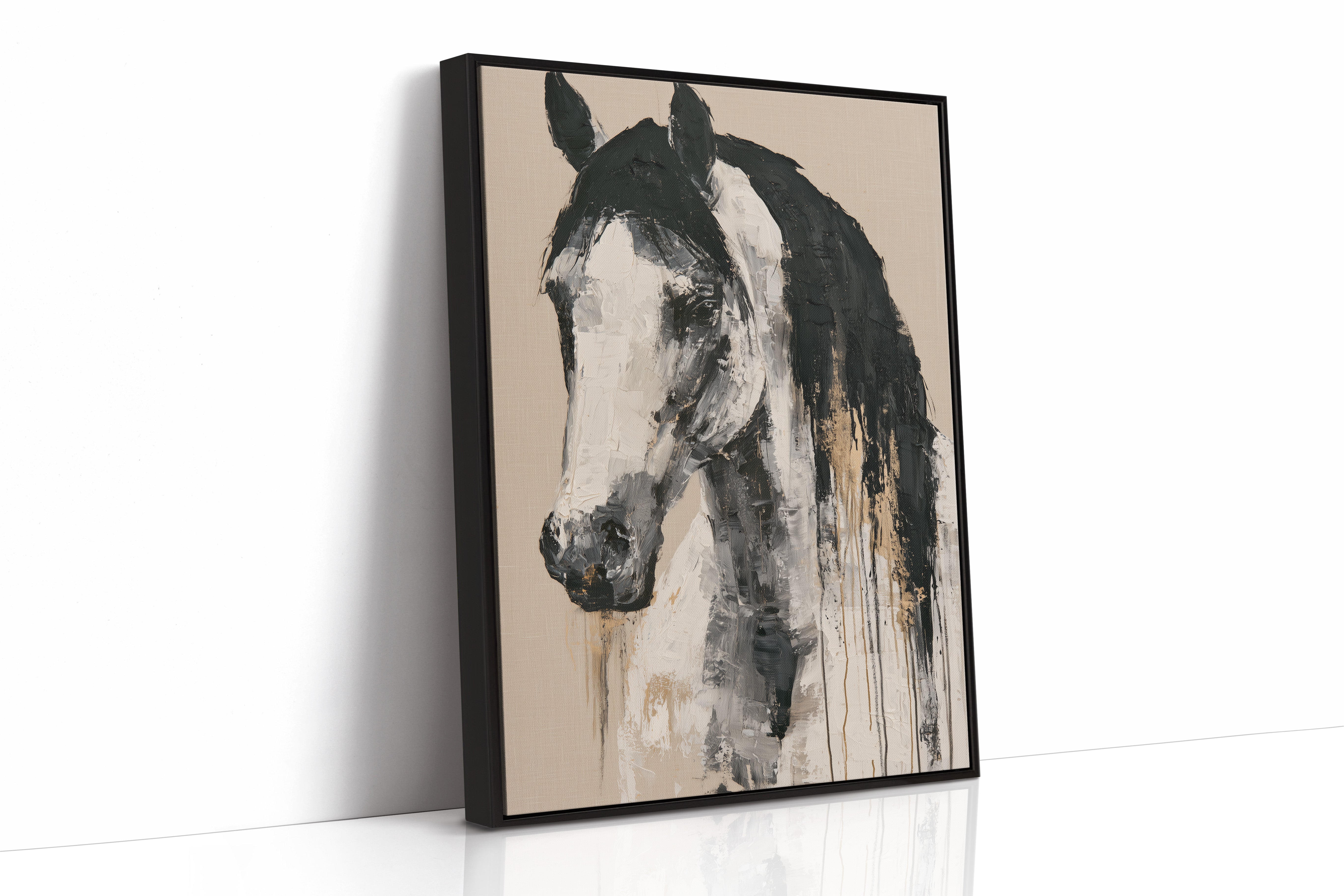 Drip Painted Stallion Study