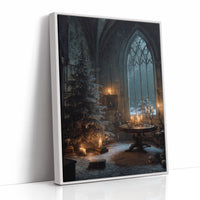 Candlelit Sanctuary On Winter Night