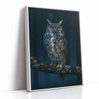 Great Horned Owl Night Portrait