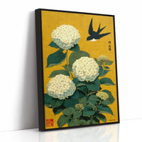 Swallow Songs Meet Summer Hydrangeas