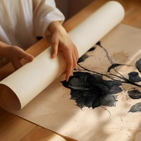 Dark Blooms Against Faded Time