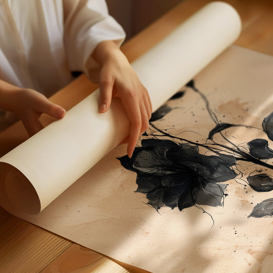 Dark Blooms Against Faded Time