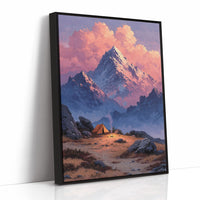 Lone Tent Under Crimson Peaks