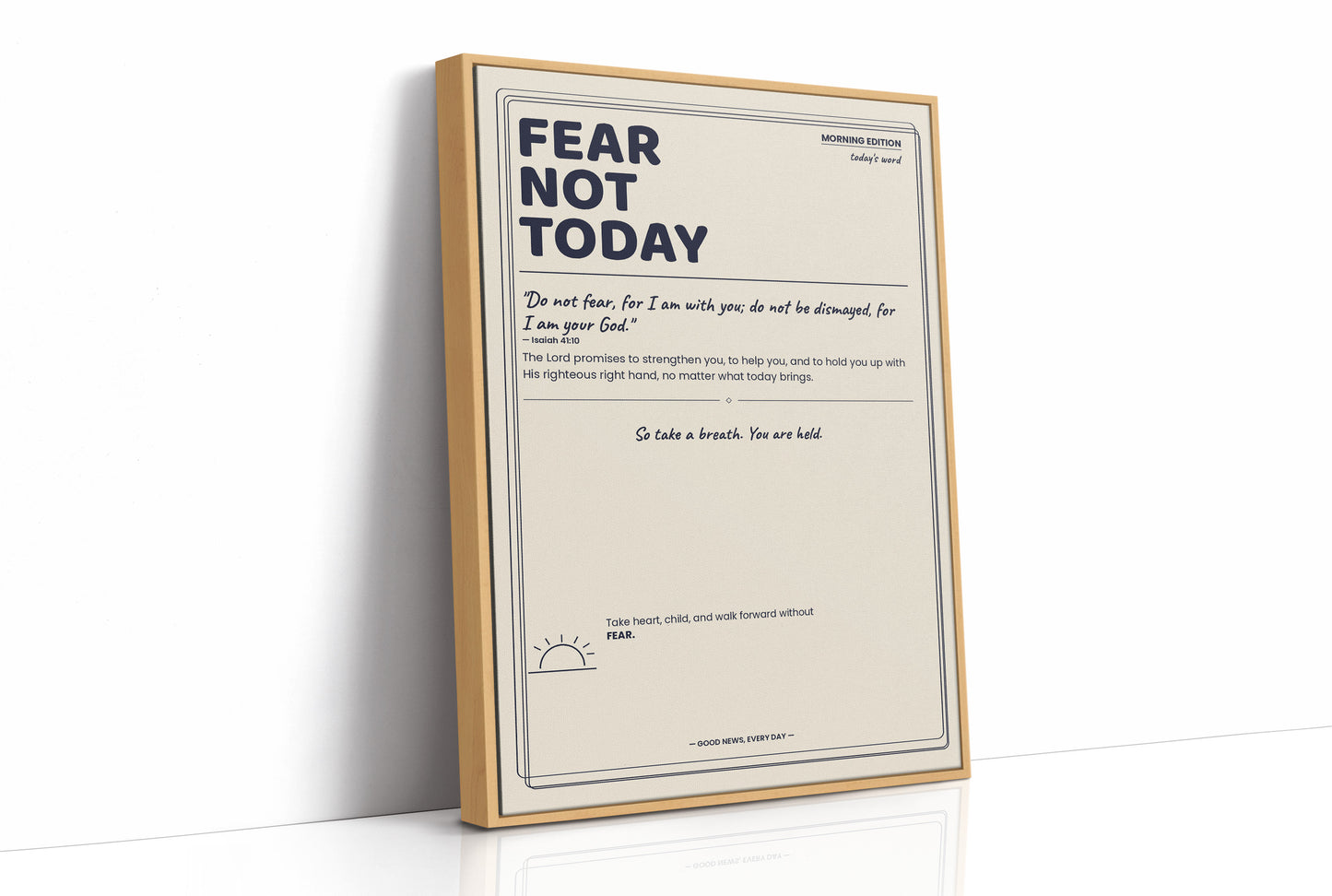 Morning Edition: Fear Not Today