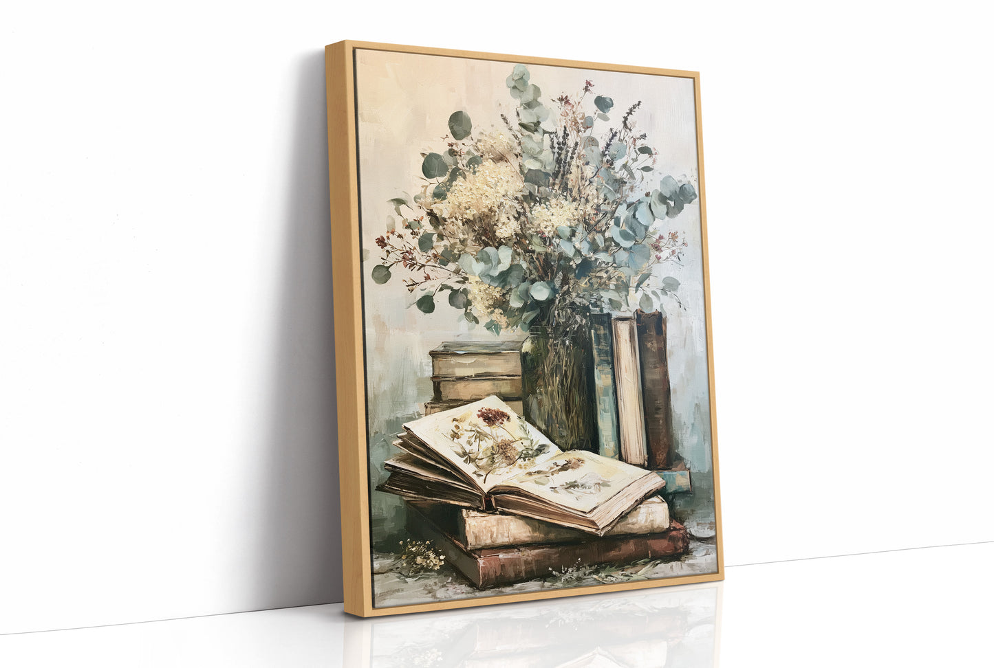 Eucalyptus & Pressed Blooms, Reading Corner