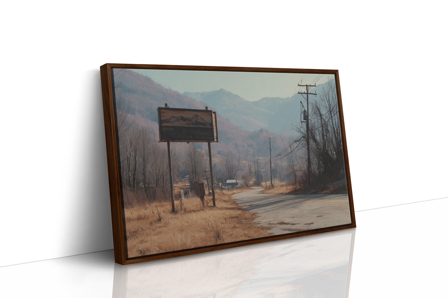 Forgotten Highway Through Mountain Mist