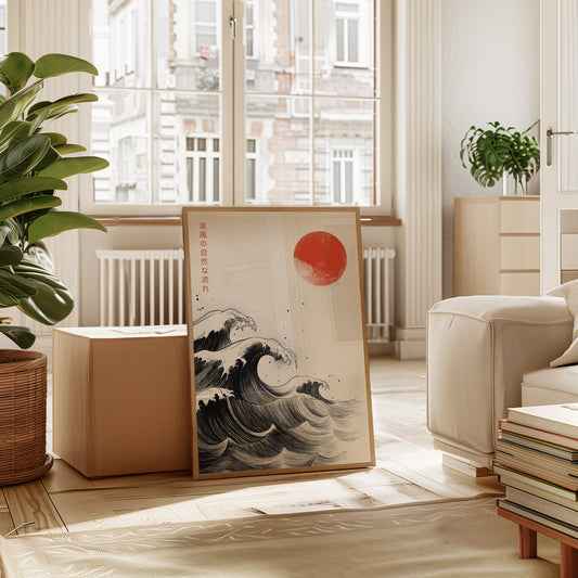 Japanese Ink Waves – The Flow of Nature