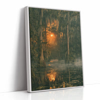 Cypress Bayou Sunset Glow