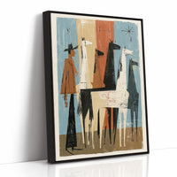 Herd Watcher Mid-Century Print