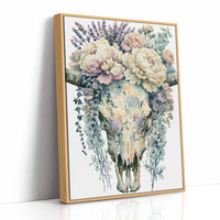 Skull Softened by Peonies