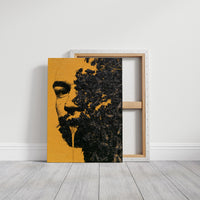 Amber Half Face Decay Art