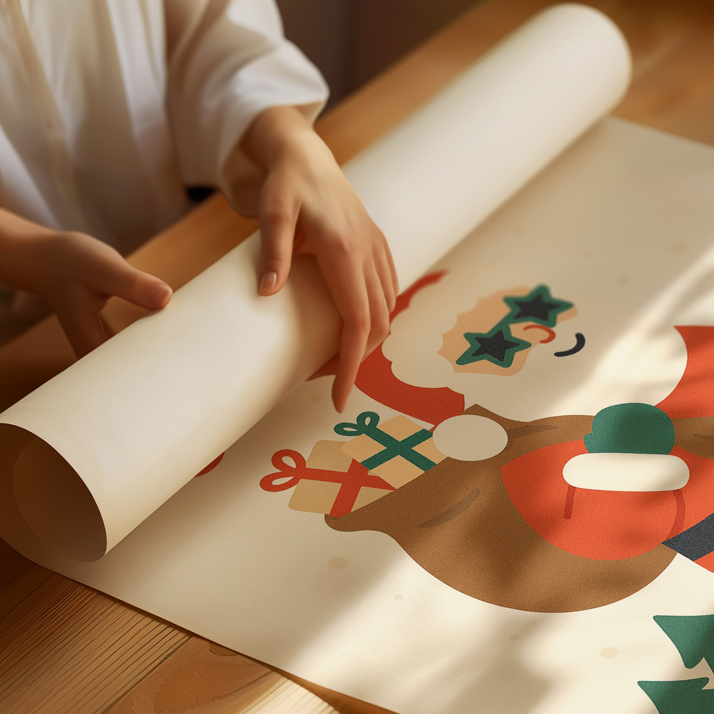 Retro Santa Brings Holiday Cheer