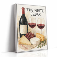 Wine & Cheese, Watercolor