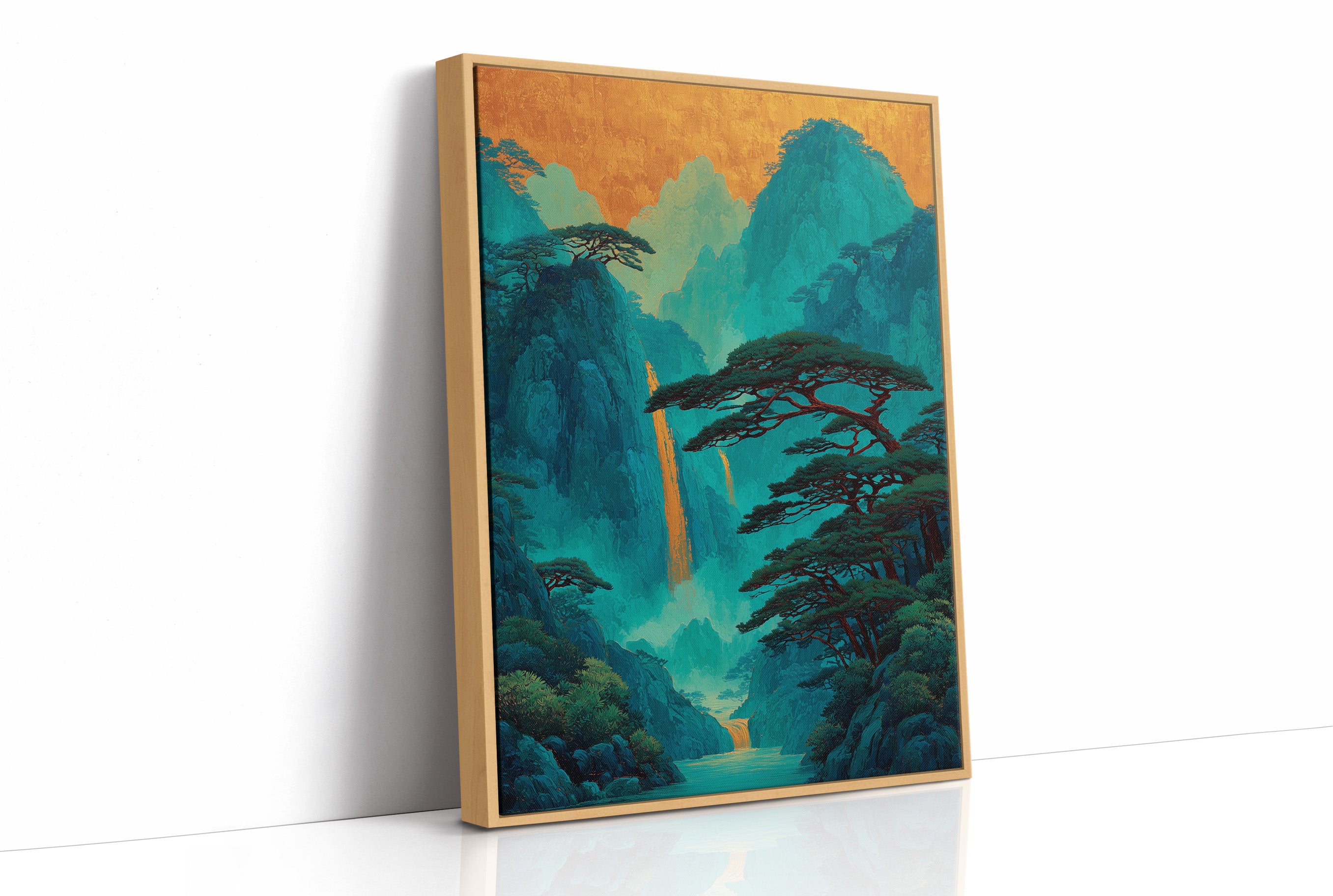 Gold Falls Through Ancient Pines
