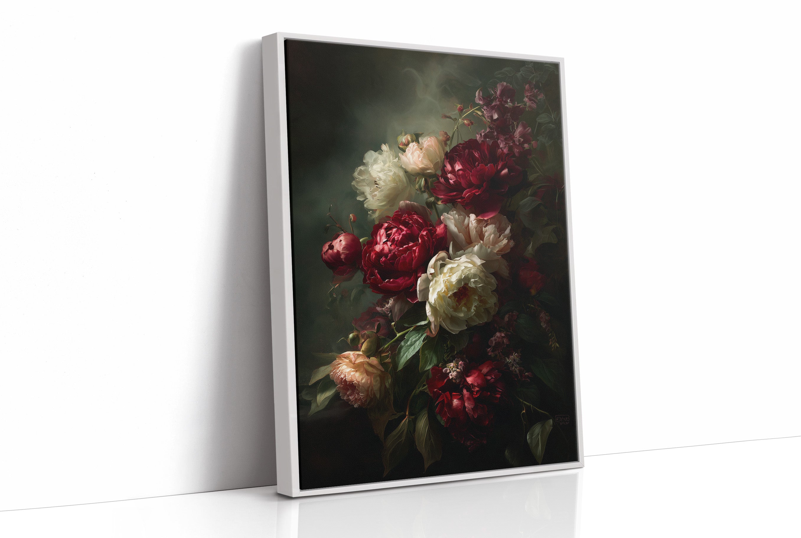 Velvet Blooms Against Midnight Walls