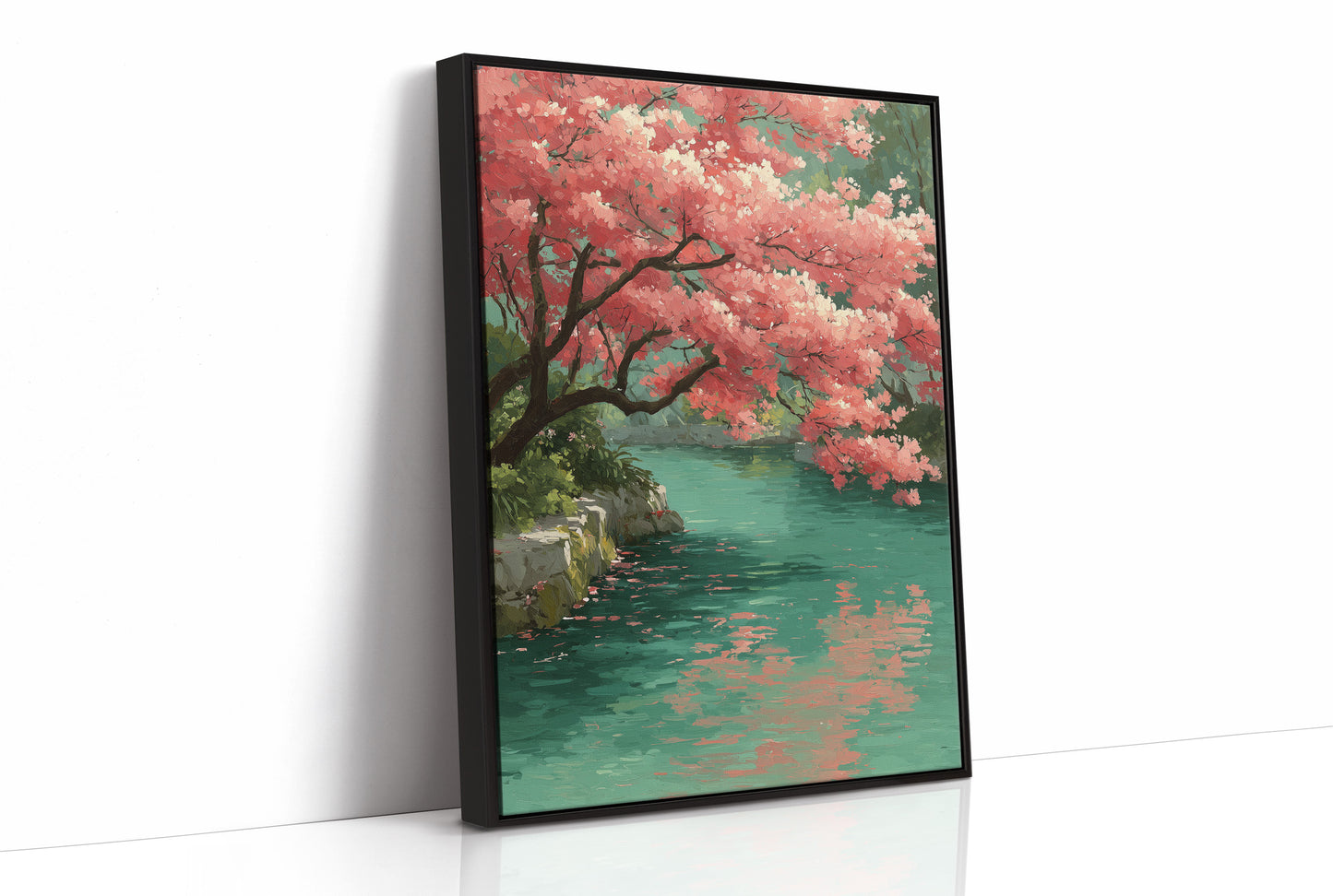 Blossoms Meet the Jade Water