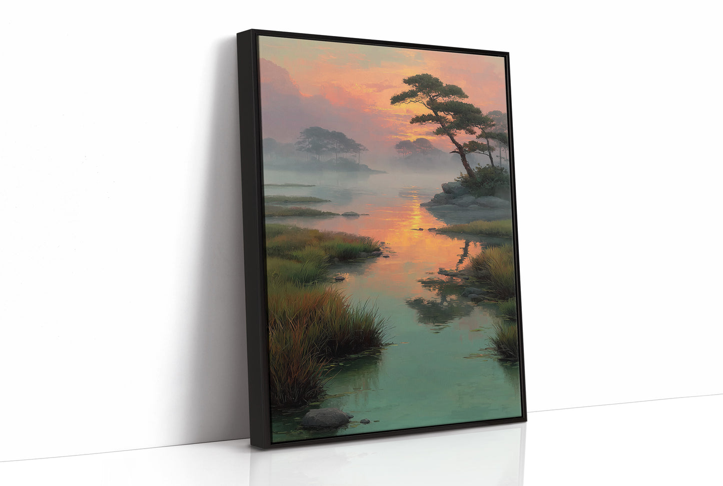 Sunset Lagoon Above Evening Spirits