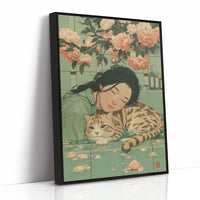 Peach Blossoms Guard Afternoon Dreams