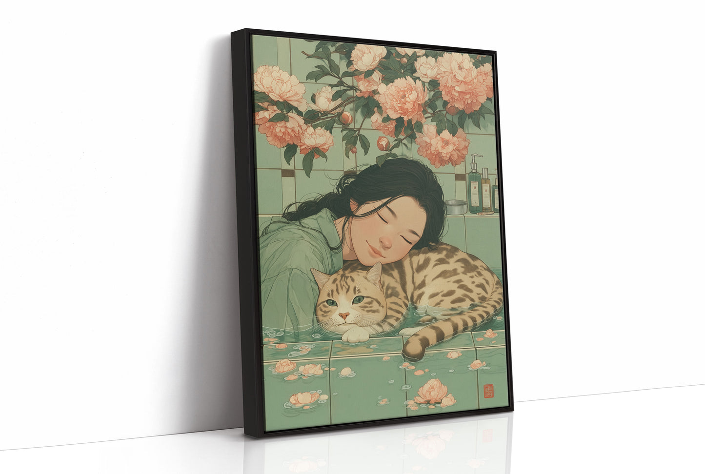 Peach Blossoms Guard Afternoon Dreams