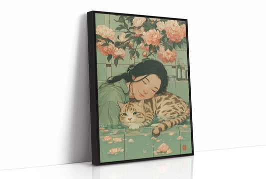 Peach Blossoms Guard Afternoon Dreams