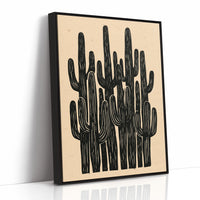 Saguaro Silhouette Block Print
